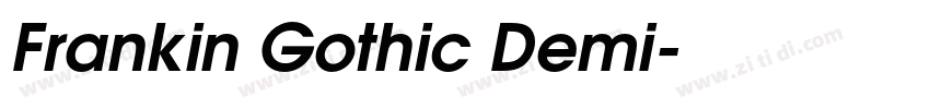 Frankin Gothic Demi字体转换